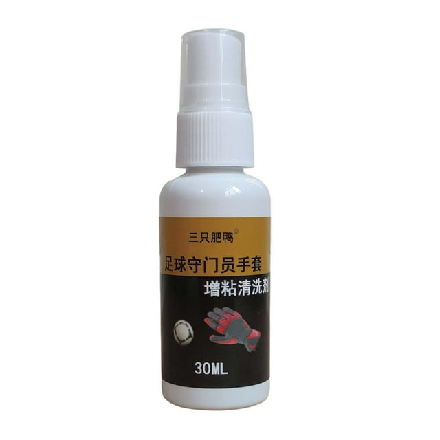 Spray antideslizante para guantes de portero de 30 ml, ideal para rugby, hockey y fútbol. botella blanca