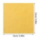thumbnail image 3 of 100 envoltorios de papel de aluminio dorado para chocolate, dulces, té y golosinas. Hojas cuadradas para envolver dulces., 3 of 8