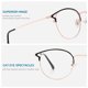 thumbnail image 5 of Cyxus Retro Metal Cat Eye Blue Light Gafas Anti UV Cyxus Style, 5 of 5