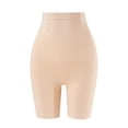 thumbnail image 4 of XIAONU Womens Seamless Short Tight Tummy Control High Waisted Mid Thigh Shaping Short Compressive Sleek Everyday Shorts, 4 of 4