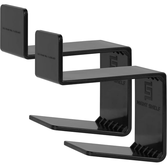 Dual Shelf Concealed Under Bed Storage for Baseball Bat, Baton, Or Golf Club- Sold in Pairs