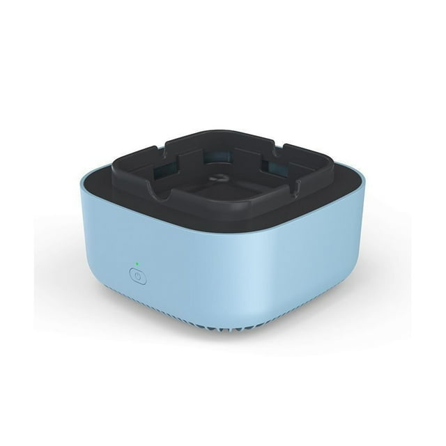 Ohufall Mini Air Purifiers Multifunctional Cigarette Sootless Ashtray Small Negative Ion Indoor Atmospheric Purifier For Home Office