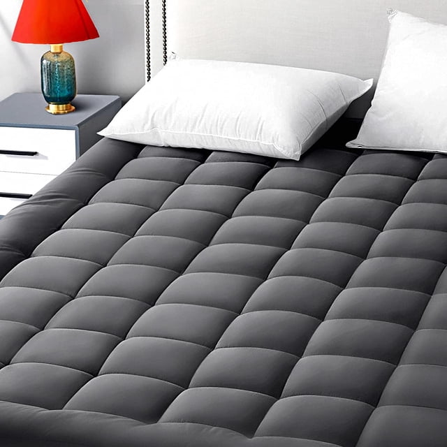 EASELAND Funda de almohada para colchón tamaño Queen, protector de colchón ajustable acolchado, parte superior de algodón de 8 a 21 pulgadas de profundidad, cubrecolchón refrescante (60 x 80 pulgadas,