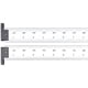 thumbnail image 1 of CH416R-48 Regla de acero templado de resorte pesado con graduaciones en pulgadas, con gancho, graduaciones estilo 16R, 48 "de largo, 1-1 / 2" de ancho, 1/10 "de espesor STARRETT CH416R-48, 1 of 1