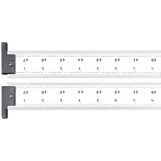 CH416R-48 Regla de acero templado de resorte pesado con graduaciones en pulgadas, con gancho, graduaciones estilo 16R, 48 "de largo, 1-1 / 2" de ancho, 1/10 "de espesor STARRETT CH416R-48