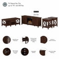 thumbnail image 6 of Key West Electric Fireplace TV Stand Set in Bing Cherry - Engineered Wood, 6 of 7