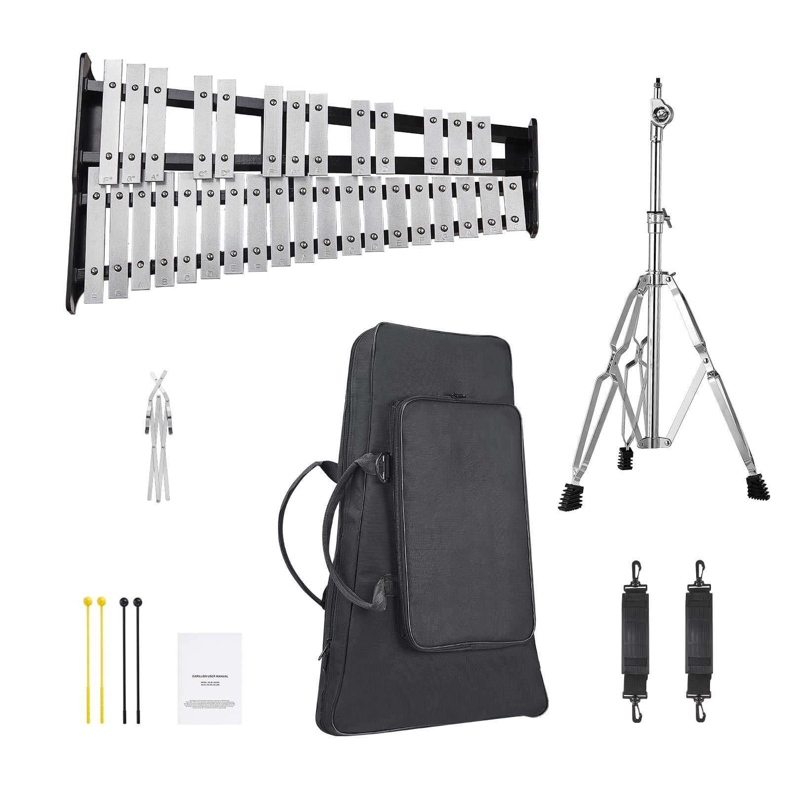 SKYSHALO 32-Key Glockenspiel Xylophone Set, Complete Percussion