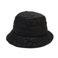 thumbnail image 3 of SikaFu New Flower Quilted Down Bucket Hat Women's Solid Color Autumn and Winter Cotton Warm Beanies Fashion Snow Basin Hat Wholesale, 3 of 6