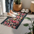 thumbnail image 1 of Bohemian Retro Floral Non-Slip Entryway Door Mat,Boho Indoor Decor Durable Low Plush Door Mat,Washable Welcome Rug for Patio Hallway Home Decor 16x24 Inches, 1 of 1