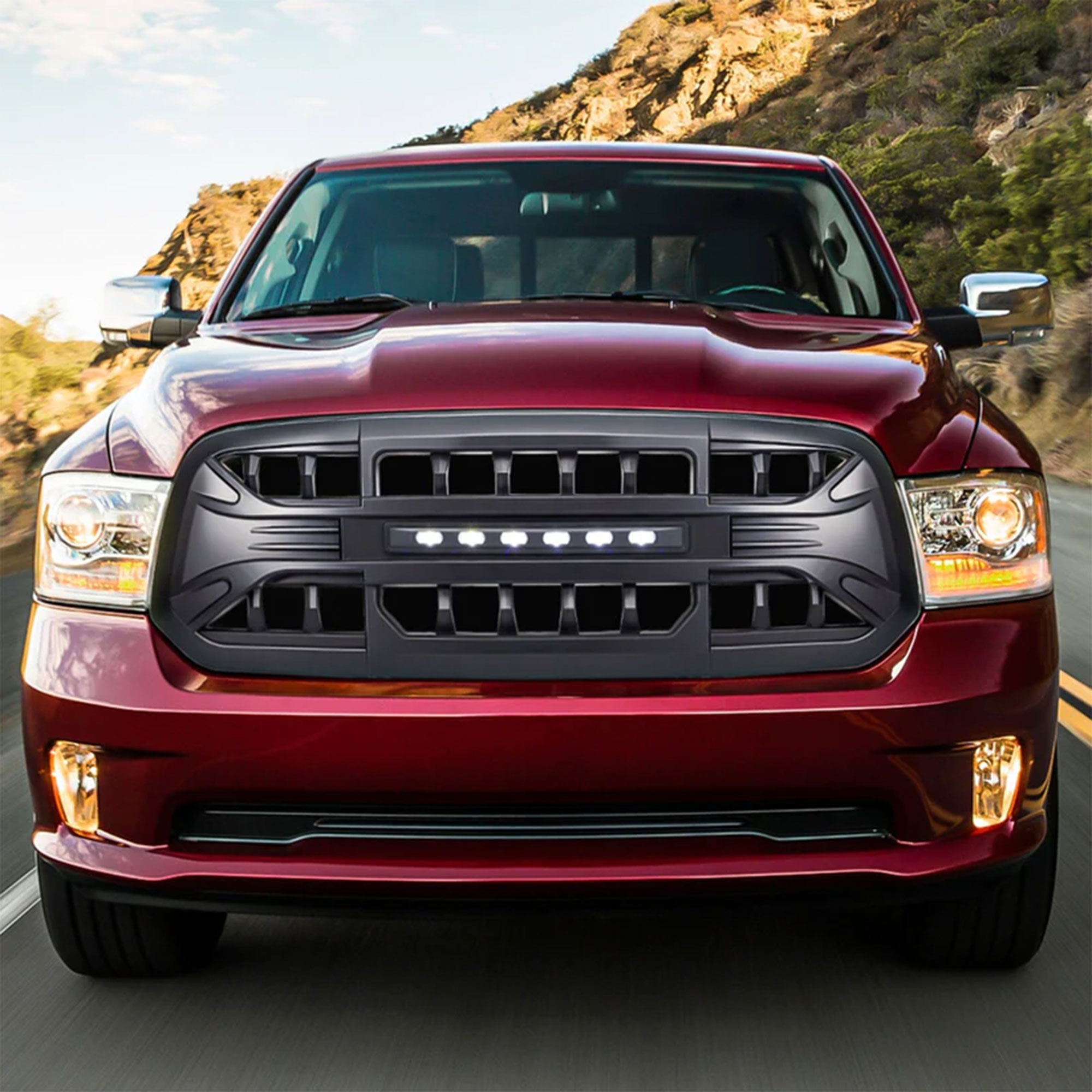 AMERICAN MODIFIED Armor Grille for 13-18 Dodge Ram 1500, 19-23 Ram 1500