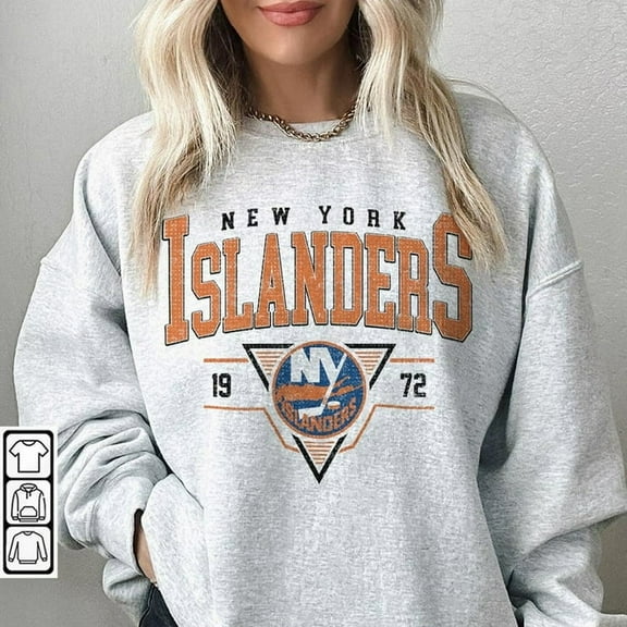 Vintage 90s New York Islanders Shirt, Crewneck New York Islanders Sweat, Jersey Hockey Gift For,Ash color,size L