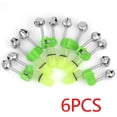 thumbnail image 1 of 6Pcs Night Fishing Rod Tip Clip Red Led Light Twin Bells Ring Fish Bait Alarm, 1 of 1