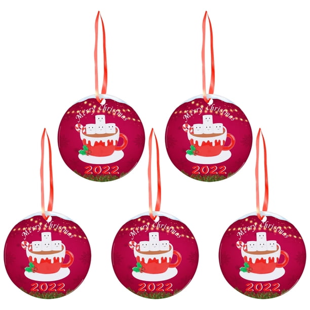 Regalo de Navidad para ella Regalo para Navidad Colgante Árbol de Navidad Decoración 5PCS Wmkox8yii fhajkh4731