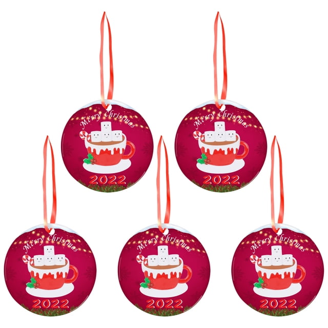 Regalo de Navidad para ella Regalo para Navidad Colgante Árbol de Navidad Decoración 5PCS Wmkox8yii fhajkh4731