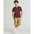 thumbnail image 6 of Real Essentials 3 Pack: Boys' Short Sleeve Jersey Cotton Polo Shirt - Uniform Performance (Ages 4-18), 6 of 6