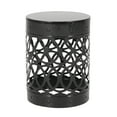 thumbnail image 5 of GDF Studio Pellerin Outdoor 18 inch Metal Side Table, Black, 5 of 7