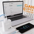 thumbnail image 2 of USB-C 120W Gan Supersnabb PD-Laddare för Bärbara, Tabletter, 15-tums iPad, Macbook, Oppo, Samsung, Xiaomi USB Snabbladdningsadapter EU-laddare Kabel, 2 of 5