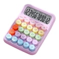 thumbnail image 2 of Calculadora de oficina, accesorio, regalos, pantalla, portátil, estándar, mecánica, botones Púrpura, 2 of 9