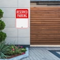 thumbnail image 2 of (4 Pack) Large Reserved Parking Sign, 18"x12" Reflective Aluminum Metal Write-On Sign, Rust-Free, Weather Resistant, Weatherproof, Easy to install, 2 of 6