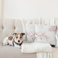 thumbnail image 4 of Ambesonne Floral Throw Pillow Cover 2 Pack, Soft Sakura Flower Branches, 20", Umber Green, 4 of 7