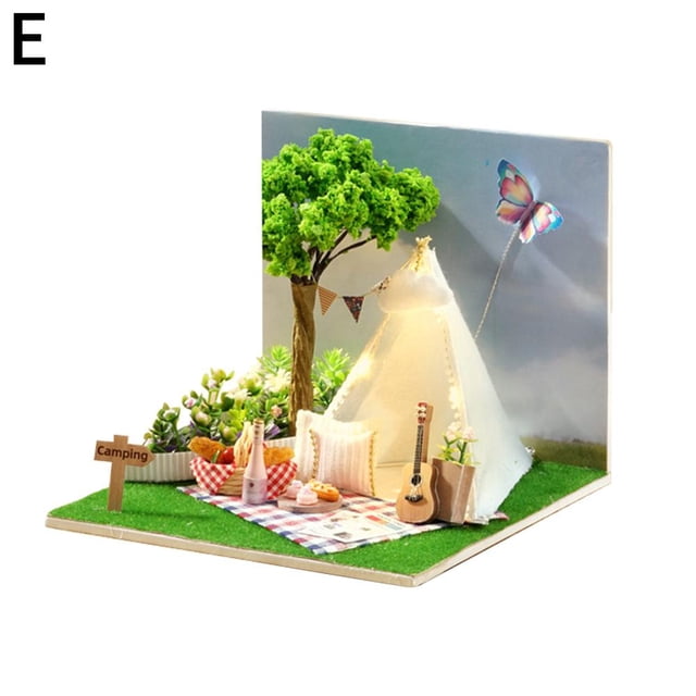 3d Building Model DIY House Miniature Self-assembly Special Gift R9C9 U2H5
