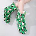 thumbnail image 4 of Mepaouo Christmas Shoes for Women Men Warm Indoor Floor Boots Tree Green Home Shoes Cozy Footwear, 4 of 6