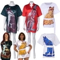 thumbnail image 2 of Disfraz de ABBA de los años 70 para mujer adulta, vestido de gato, disfraz vintage para mujer y niña, camiseta de la reina del baile, ropa de fiesta de Halloween, 2 of 5