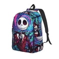 thumbnail image 1 of Goofa The Nightmare Before Christmas Pattern Durable Canvas Daypack - High-Quality Vintage Backpack, Compact & Versatile for Travel and Everyday Use-Medium, 1 of 5