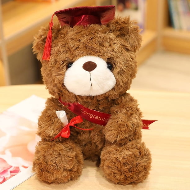 Muñeco de oso con sombrero de médico Muñeco de peluche de oso médico Muñeco de oso de graduación