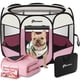 thumbnail image 1 of Corral para Mascotas Persure para Interior/Exterior para Perro y Gato Rosa Pequeño, 1 of 6