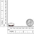 thumbnail image 6 of Gem Stone King 925 Silver and 10K Yellow Gold Purple Amethyst and Black Diamond Wedding-Bands Ring for Women | 0.82 Cttw | Round 3.5MM | Gemstone February Birthstone | Size 6, 6 of 6
