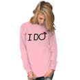 thumbnail image 3 of I Do Bridal Squad Bride Bachelorette Women's Long Sleeve T Shirt Brisco Brands S, 3 of 6