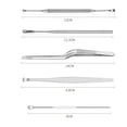 thumbnail image 2 of SHAR 8Pcs Ear Pick Set Stainless Steel Earpick Ear Wax Curette Remover Ear Clean Tool with Case, 2 of 7