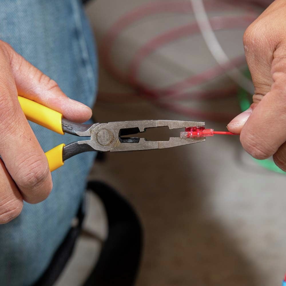 Klein Tools Connector Crimping Long-Nose Pliers