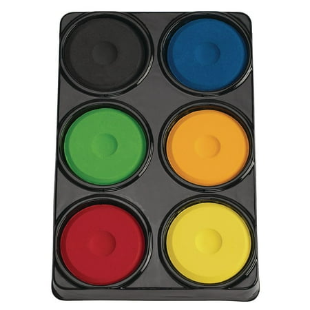 UPC: 0191487003377 | Colorations 6 Bold Color Tempera Paint Cakes in Tray