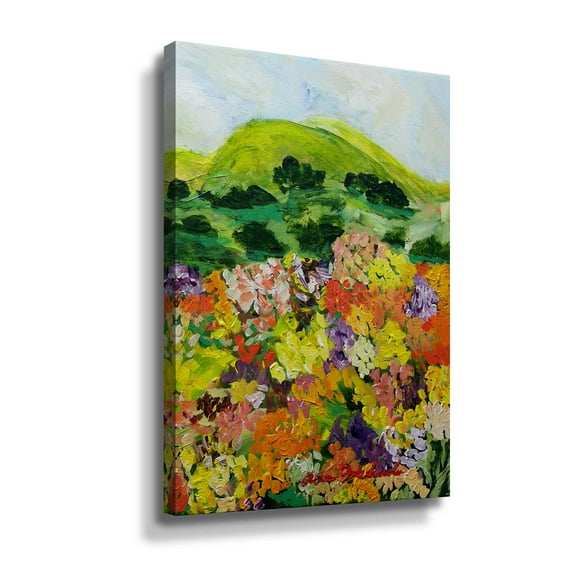 Artwall Flower Ridge, Gallery Wrapped Canvas by Allan Friedlander