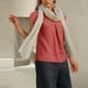 thumbnail image 4 of Vestidos Casuales Para Mujer, Blusas De Mujer De Moda Camiseta de lino holgada de manga corta sin mangas y hasta los hombros para mujer, 4 of 8