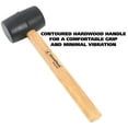 thumbnail image 5 of GreatNeck Rubber Mallet with Hickory Handle, Black, 8 oz, 5 of 9