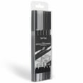 thumbnail image 6 of Brea Reese: Dual-Tip Brush Markers - Grayscale - 6pc Elegant Gray Tones, Shading & Monochromatic, Drawing &Writing, Fast-Drying, Adult Art Supplies, 6 of 9