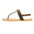 thumbnail image 2 of Victoria K Fashion Women's Gold Linked Sandals, 2 of 7