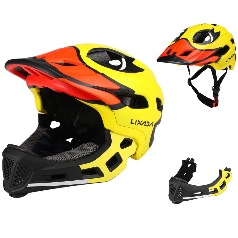 Fullface MTB Cycling Helmet For Kids Bike Bicycle Safety Helmets With Visor