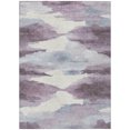 thumbnail image 2 of Addison Rugs Chantille Indoor/Outdoor Transitional Swirls Plum Machine Washable Rectangle Rug, 3' x 5', 2 of 8