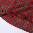 thumbnail image 7 of Aueoeo Women's Midi Skirt Plaid Layered Patchwork A Line Skirts High Waist Elastic Waist Boho Fashion Skirts, 7 of 7