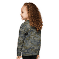 thumbnail image 2 of Rabbit Skins Toddler Fleece Crewneck Sweatshirt, Soft & Durable Kids Sweatshirt, Vintage Camo,7, 2 of 5