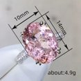 thumbnail image 2 of EOEMY Fashion 925 Silver Cubic Zirconia Rings Women Wedding Party Jewelry Size 6-10-6, 2 of 5