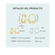 thumbnail image 2 of 2 Aretes Xtellar Plata Oro 14k Mujer Arracadas Perro, 2 of 4
