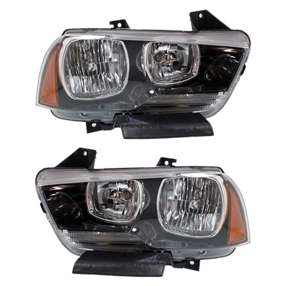 New Headlight Compatible With Dodge Charger Sxt Se 2011-2014 by Part Number 57010410AF 57010411AF CH2503232 CH2502232