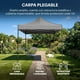 thumbnail image 4 of Carpa Toldo Plegable Reforzado 2x2 Lona Impermeable Acero Inoxidable Lona Azul, 4 of 8