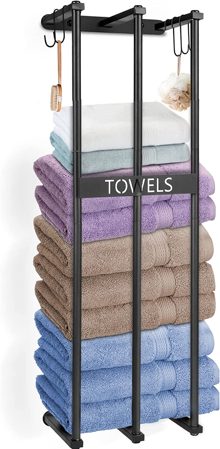 KOCWELL Towel Racks for Bathroom Wall Mounted 3 Bar Bathroom Towel