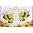 thumbnail image 4 of SKYSONIC Love Bees Couples Non-Slip Area Rug, Valentines Gift Floor Carpet Comfort Floor Mats Decor for Indoor Front Porch,Living Room, Bedroom,Kitchen,72"x48", 4 of 5